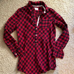 2/$10 Aerie Button Down Plaid PJ Shirt